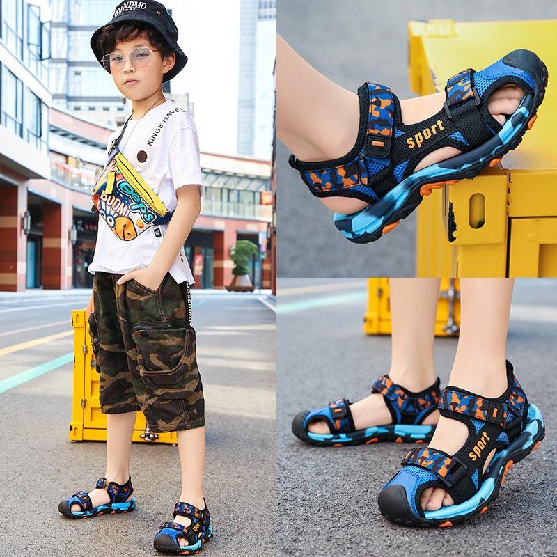Dép Sandal Sport Bít Mũi Cho Bé Trai, Mẫu Mới 2022 - Hàng Quảng Châu Thiết Kế Phong Cách Thể Thao Khỏe Khoắn 046