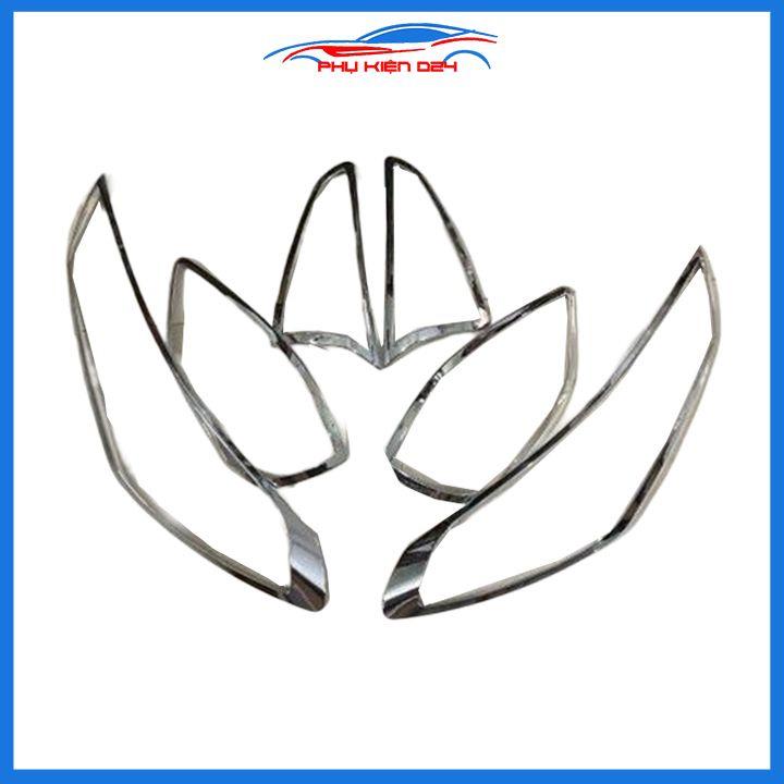 Ốp viền đèn pha hậu mạ crom Tucson 2016-2017-2018-2019-2020-2021 chống trầy trang trí bảo vệ xe
