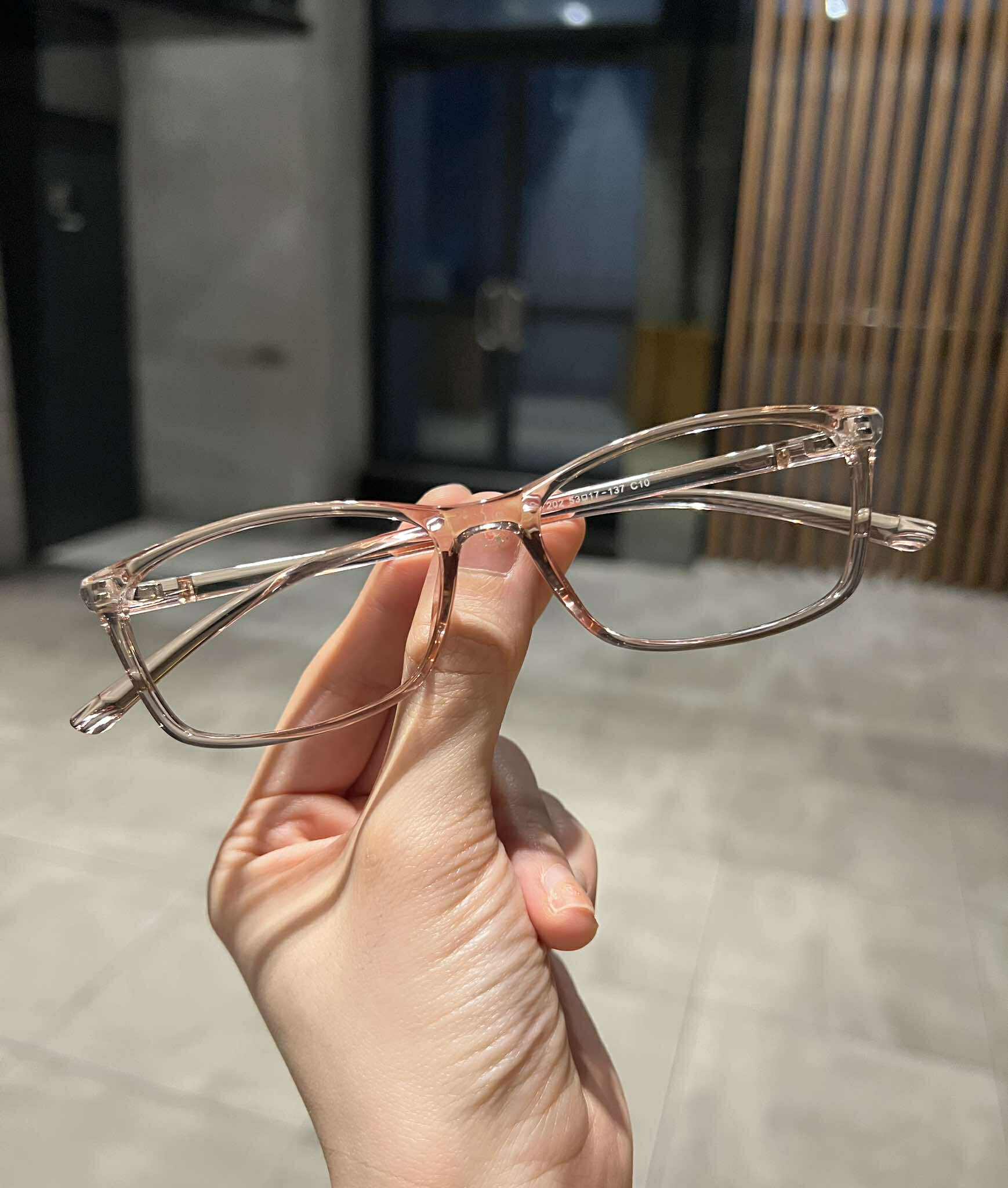 Kính gọng nhựa dẻo Mắt vuông form nhỏ
