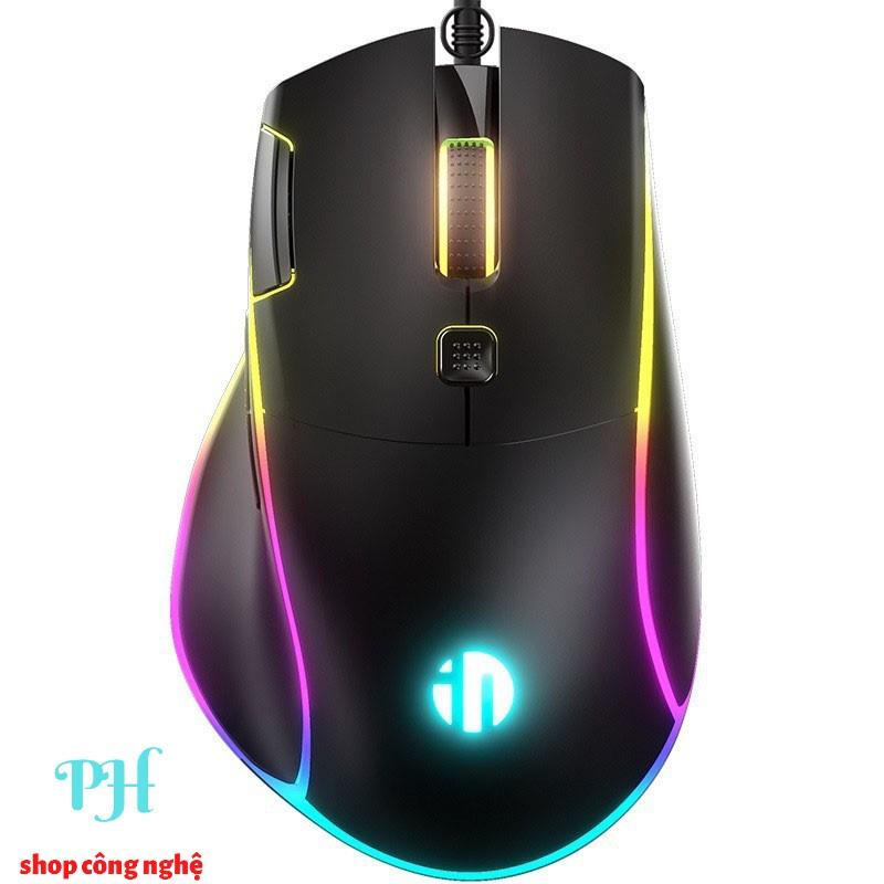 Chuột gaming có dây INPHIC PW8, chuột chơi game 7200 DPI 13 chế độ LED RGB, 7 phím chức năng - Hàng Chính Hãng