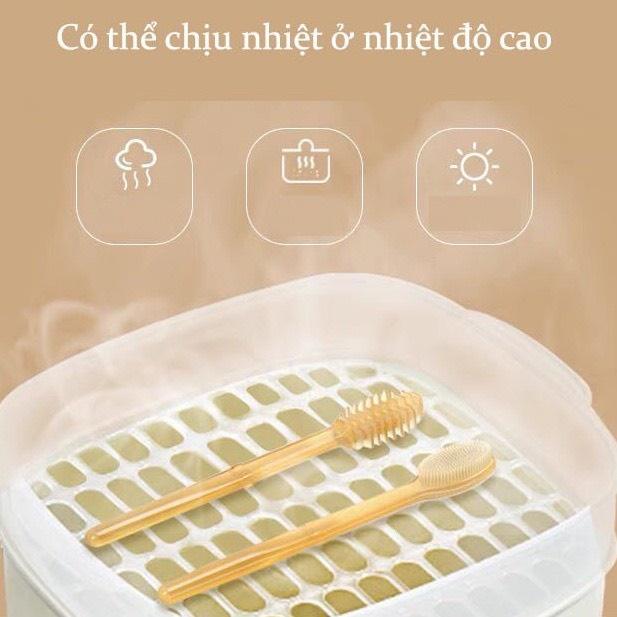 Set rơ lưỡi và bàn chải đánh răng silicon cho bé