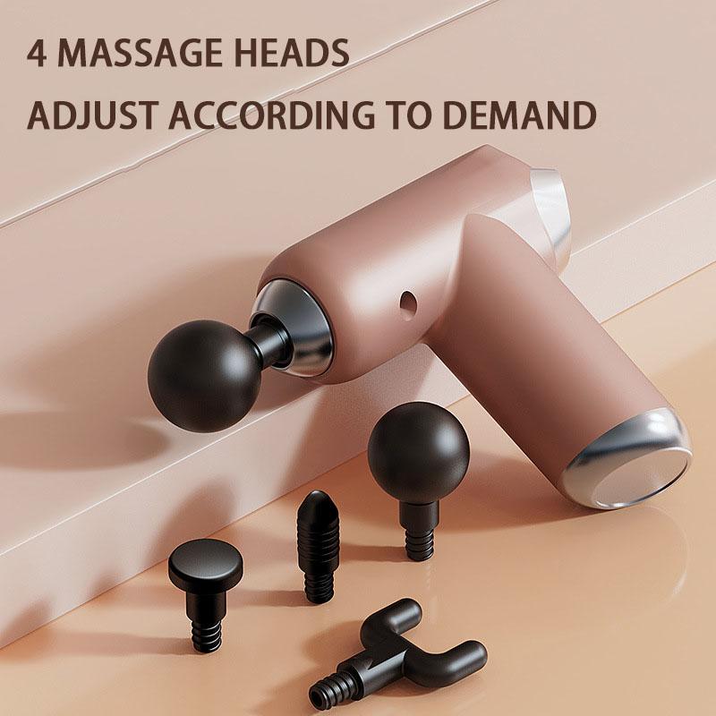 USB Massage Gun Fascia Thiết bị thư giãn cơ thư giãn cơ bắp Gun Stick Massage Thể dục Thiết bị cổ Color: White