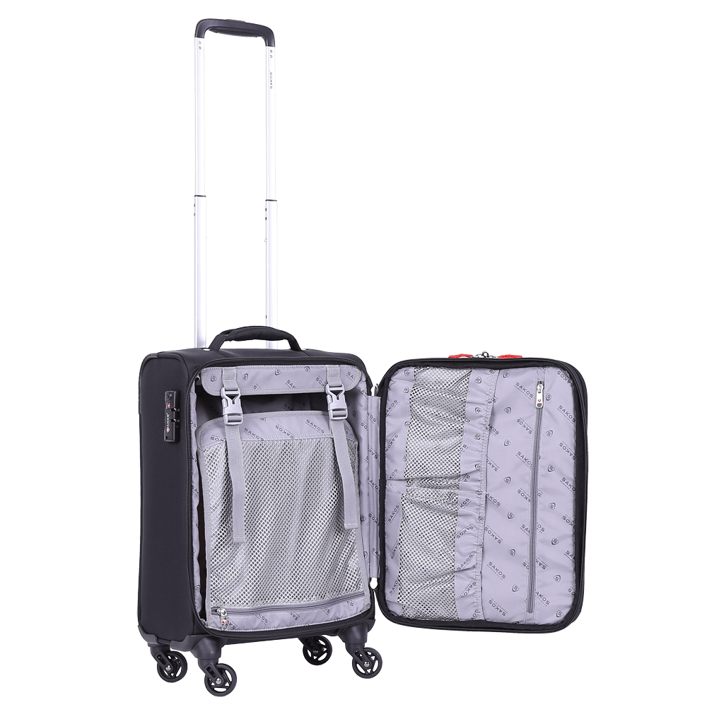 Vali Kéo Vải Du Lịch SAKOS WINNER 4.5, Có Ngăn Laptop - Size XS / Xách Tay/Cabin) - Khóa TSA