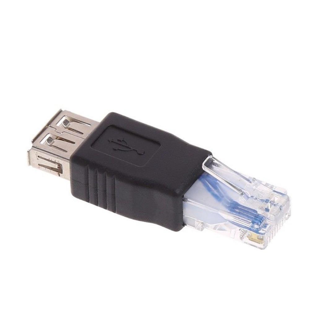 10 Pieces  Male to USB Female LAN Network Sockets Adapter Converter