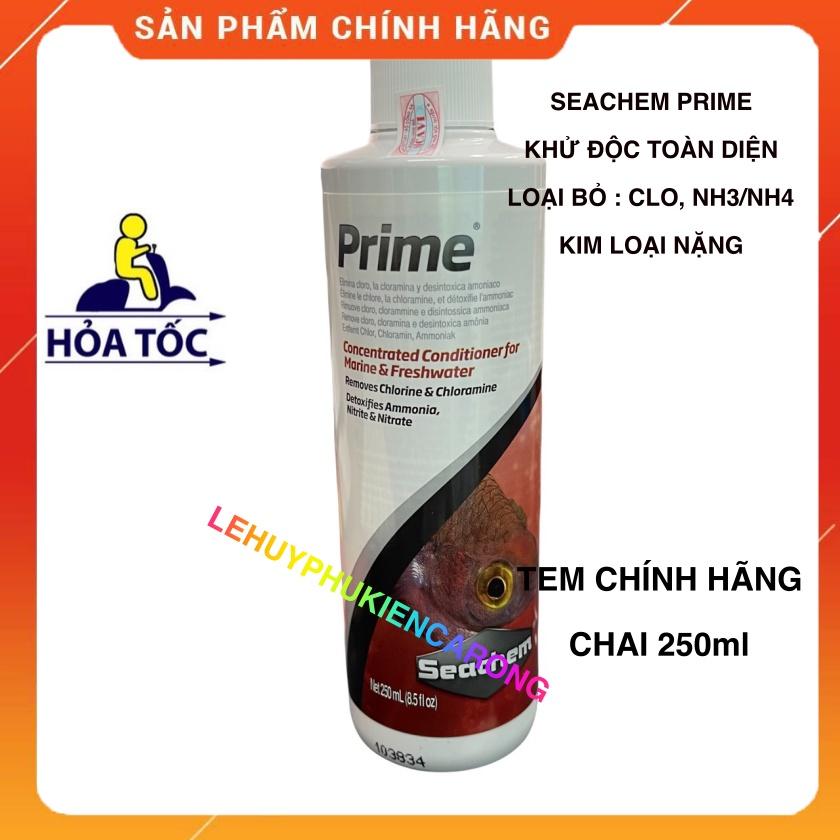 Seachem Prime Chai 250ml Dung Dịch Khử Nước TOÀN DIỆN Cho Bể Cá Cảnh