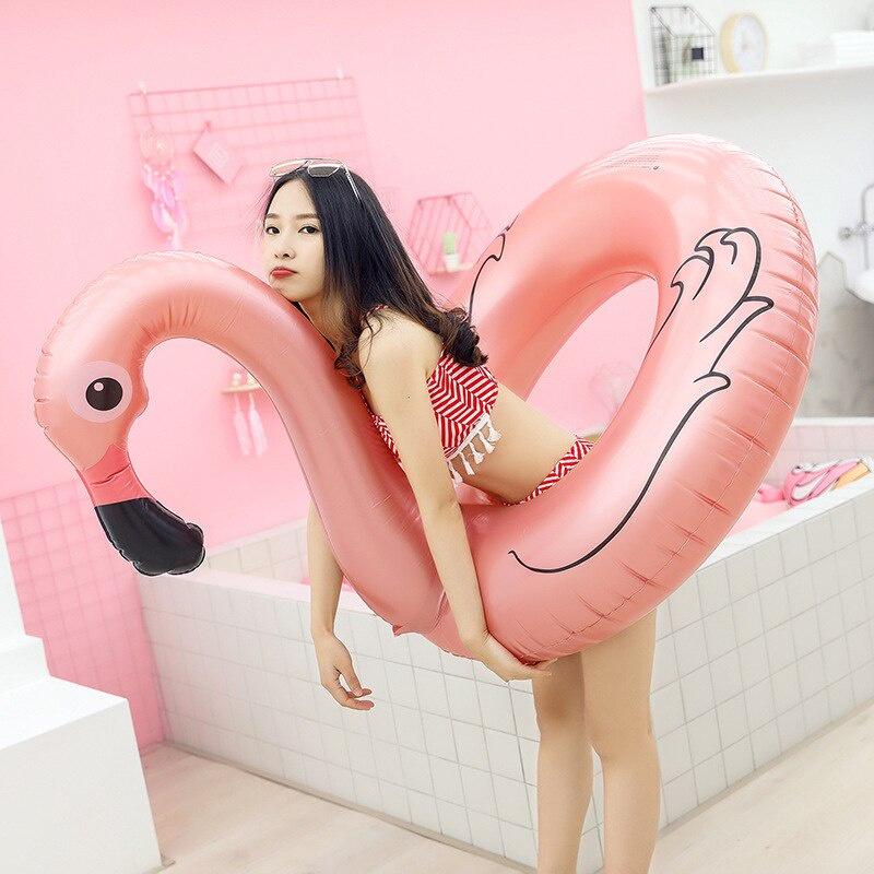 Bể bơi Flamingo bơm hơi Vòng bơi Vòng tròn Vòng tròn cao su cho trẻ em Người lớn Ghế nổi Bãi biển mùa hè Đồ chơi bên bể bơi