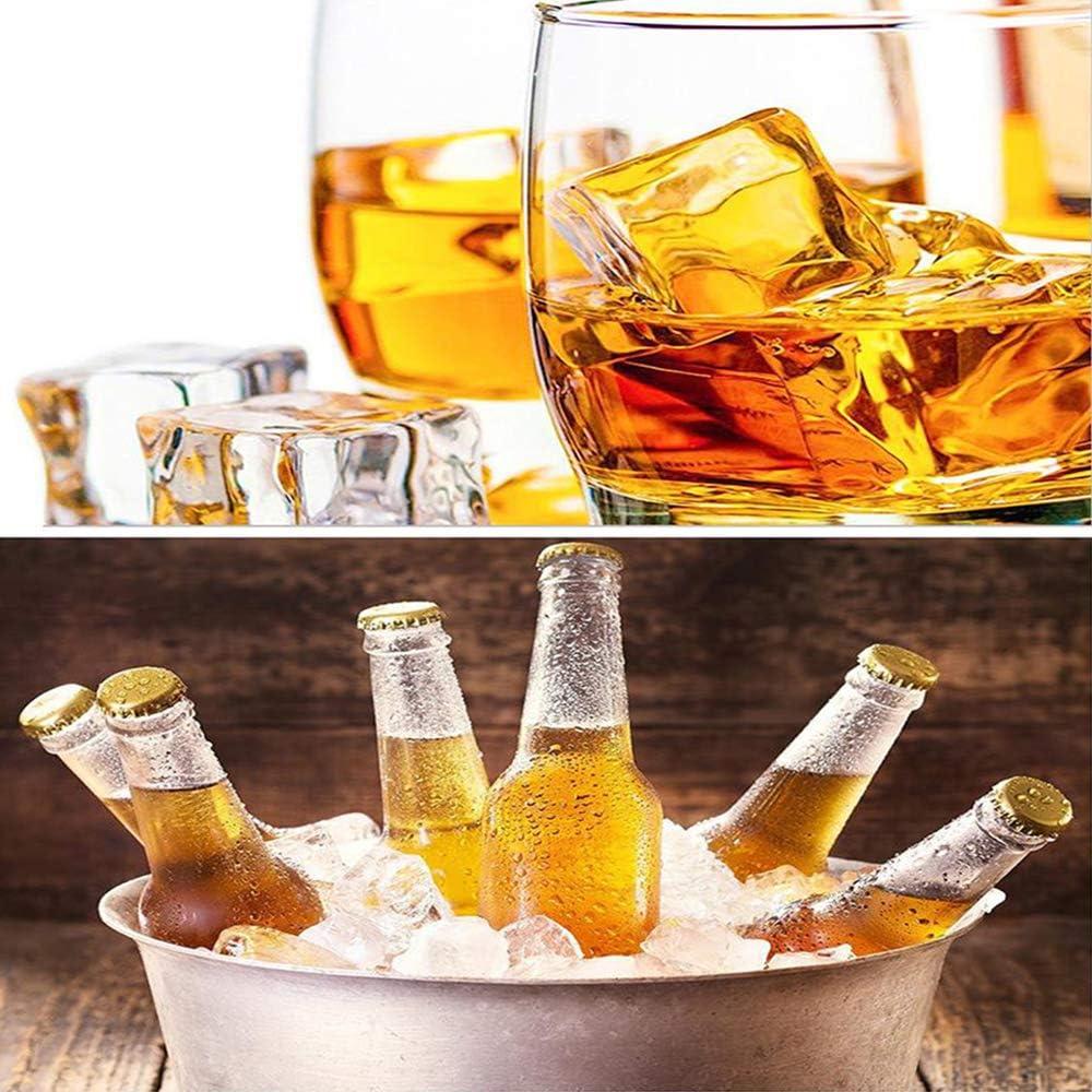 Đá viên acrylic nhân tạo Đá viên nhựa Đá viên acrylic trang trí Đá viên nghiền hình vuông Đá viên nhựa thủy tinh Thanh đá acrylic cho đạo cụ chụp ảnh hoặc trang trí