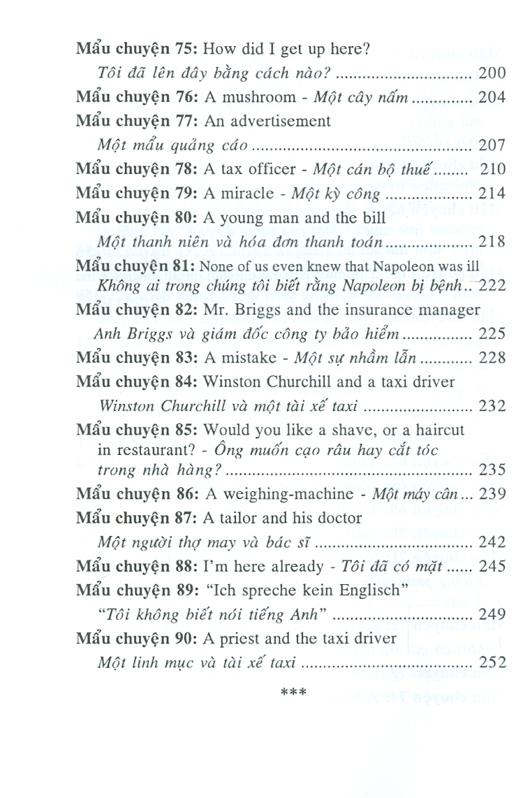 Học Tiếng Anh Qua 90 Mẩu Truyện Cười Song Ngữ Anh - Việt: Trình Độ Nâng Cao