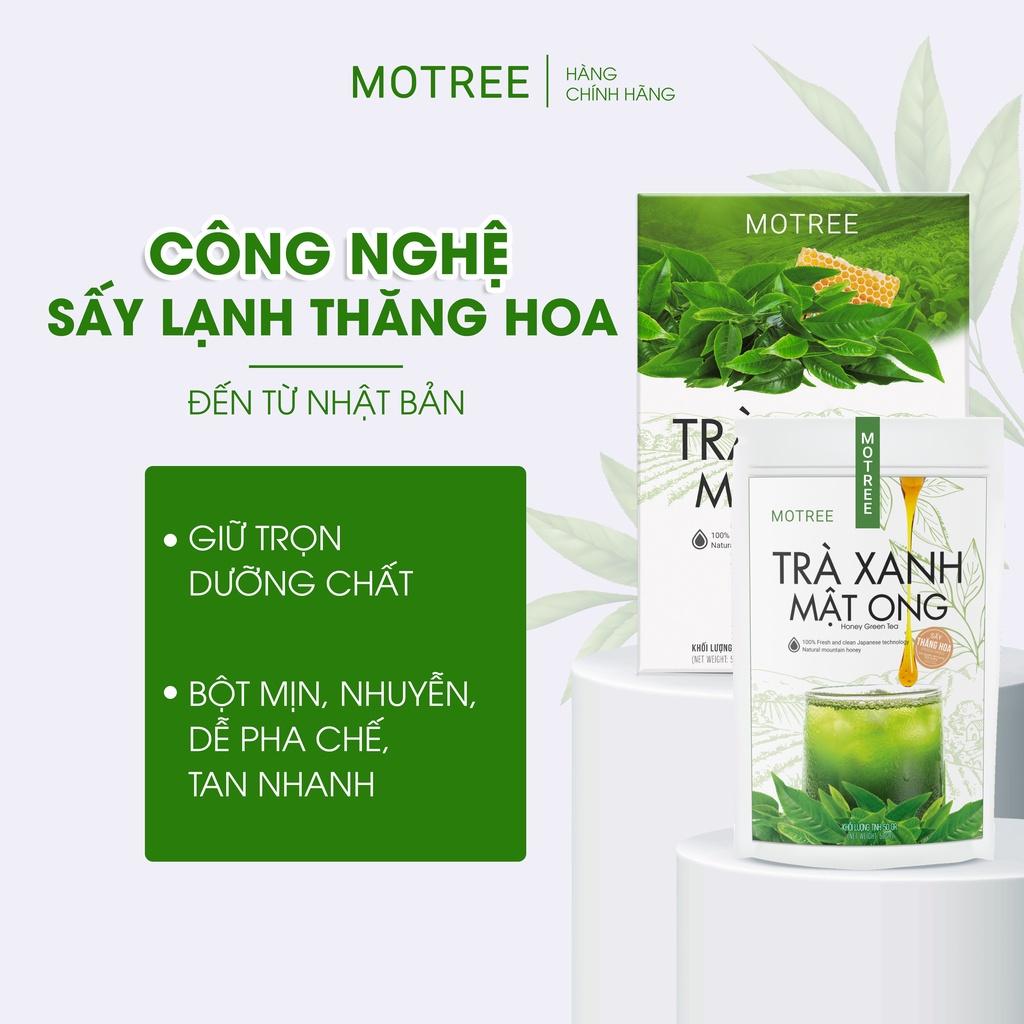 Bột trà xanh mật ong MOTREE sấy thăng hoa công nghệ Nhật Bản hộp 54gr
