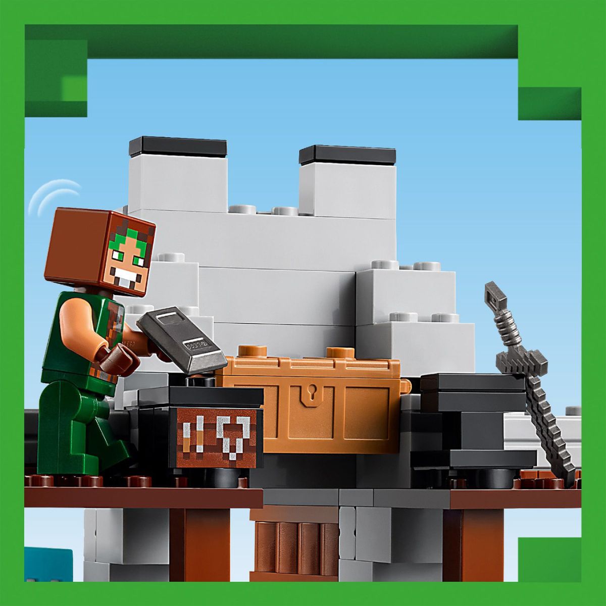 LEGO MINECRAFT 21261 Đồ Chơi Lắp Ráp Tòa Thành Sói (312 chi tiết)