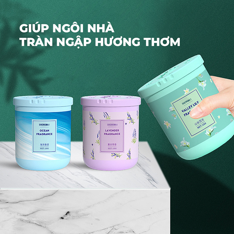 Sáp Thơm Phòng, Sáp Khử Mùi Xe Hơi Có 6 Hương Thơm Dịu Nhẹ Lưu Hương Lâu Giao Hương Ngẫu Nhiên