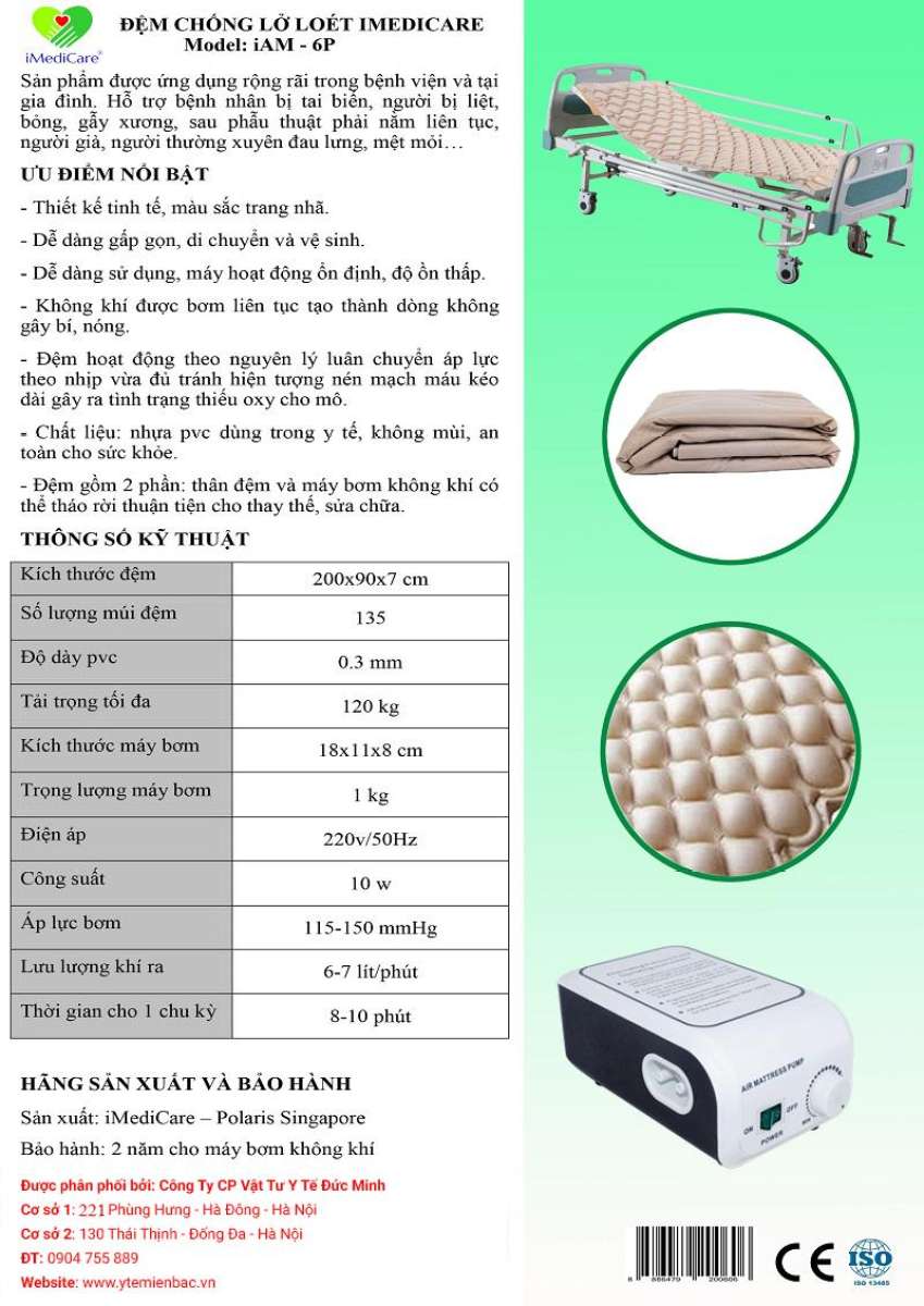 Đệm Chống Lở Loét Imedicare Iam-6p