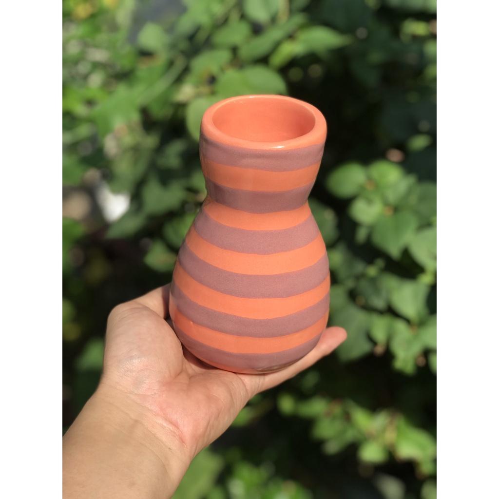 BÌNH HOA GỐM SỨ XUẤT KHẨU TRANG TRÍ DECOR BÌNH CẤM HOA XK18