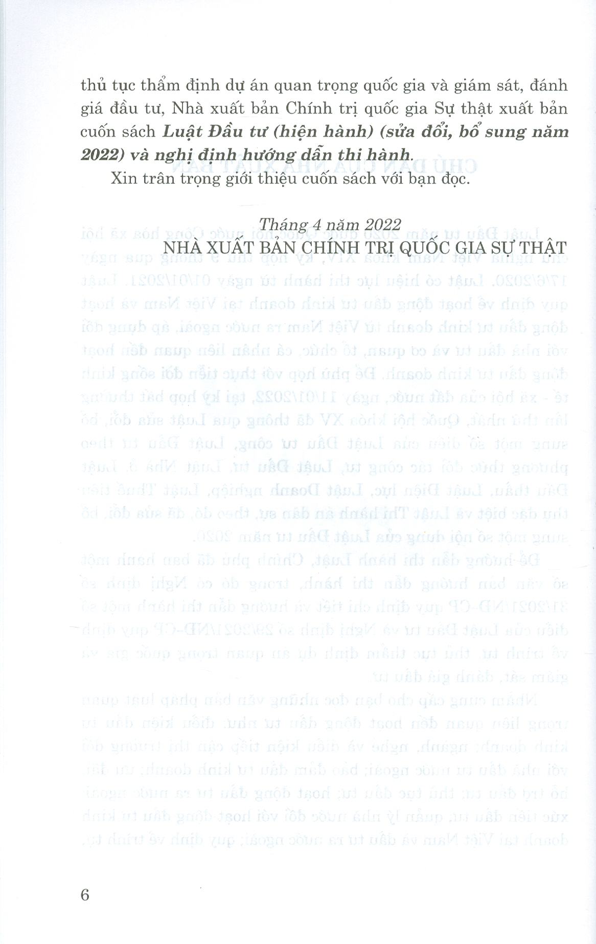 Luật Đầu Tư Và Nghị Định Hướng Dẫn Thi Hành