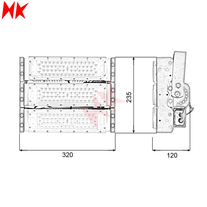 HKLED - Đèn pha LED Module OEM Philips 150W - DPMPL150