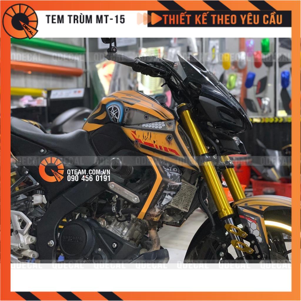 Tem trùm dành cho xe MT15 kiểu Bumble Bee Transformer decal 3 lớp