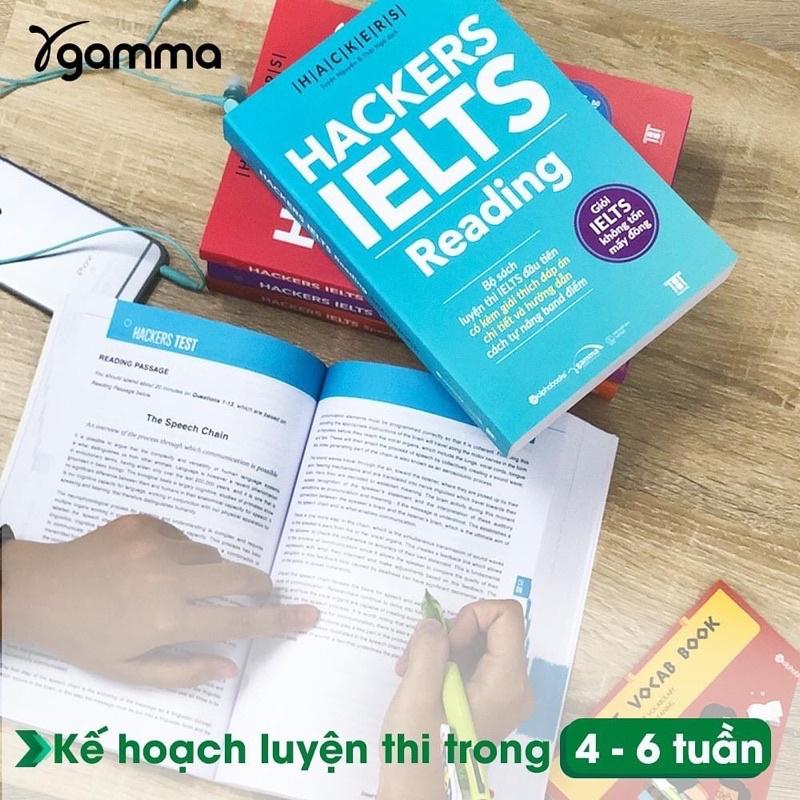 Hackers IELTS (Có File Nghe): Listening + Reading + Writing + Speaking (Bộ 4 Cuốn/Lẻ, Tái Bản Mới Nhất - Gamma)