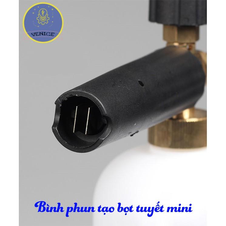 Dụng cụ cao áp và Bình tạo bọt tuyết 1L cao cấp cho máy rửa xe áp lực cao