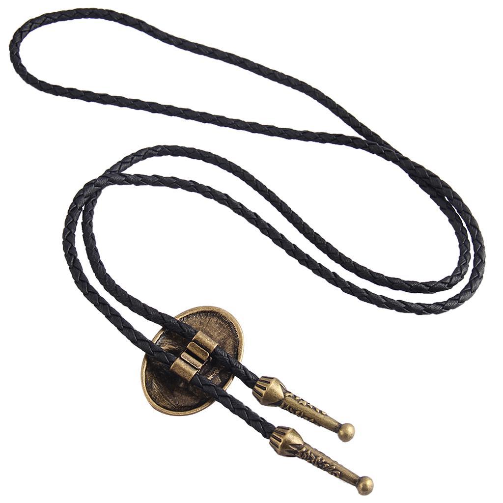 Vintage Style Eagle Pendant Western Cowboy Bolo Tie  Necklace