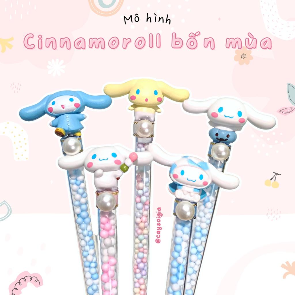 S52 - Bút dao rọc giấy hạt xốp chó Cinnamoroll tí hon bốn mùa dễ thương unbox đơn hàng, cắt sticker băng dán washi tape - Cây Sồi Già