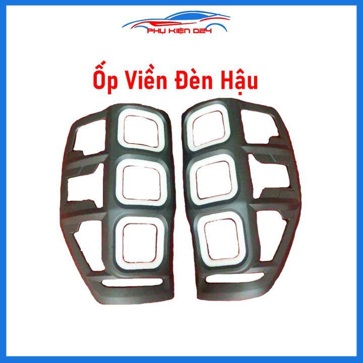 Ốp viền đèn pha hậu Ranger 2014-2015-2016-2017-2018-2019-2020-2021 có đèn led chống trầy làm đẹp xe