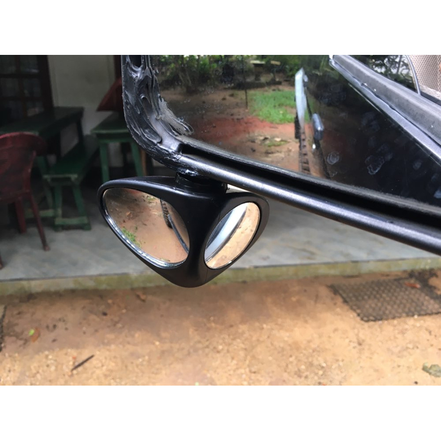 Gương cầu lồi 2 mặt xóa điểm mù quan sát 2 bánh xe trước sau, gương xoay 360 độ, dán lên gương kính chiếu hậu chính cho xe hơi, ô tô