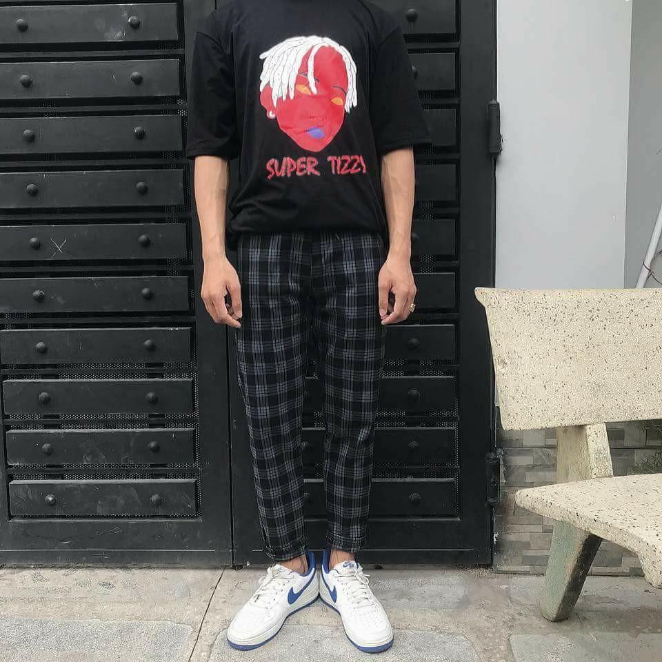 Quần Caro Xám Đen Plaid Pants - Caro Pants - Plaid Pant - Quần sọc ca rô Xanh đen DEGREY