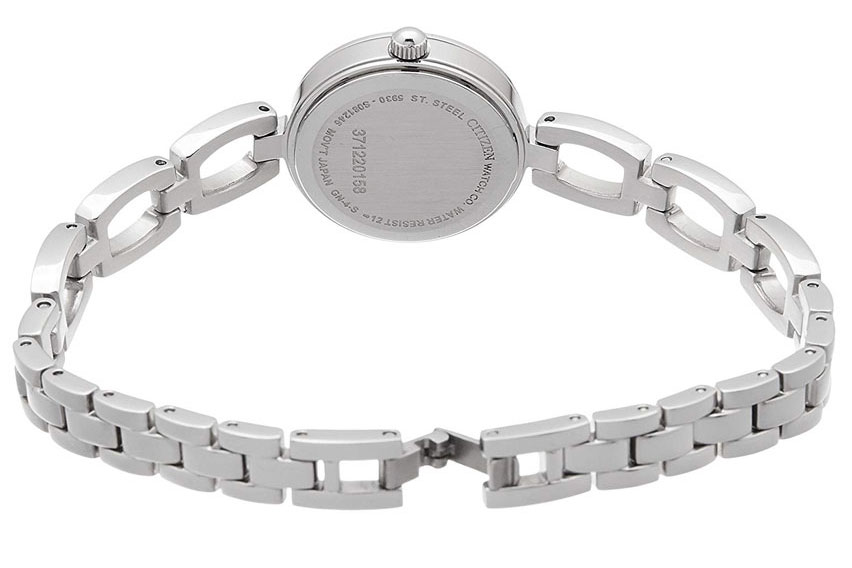 Đồng Hồ Nữ Citizen Đính Đá Swarovski Dây Thép Không Gỉ EJ6070-51E - Mặt Đen