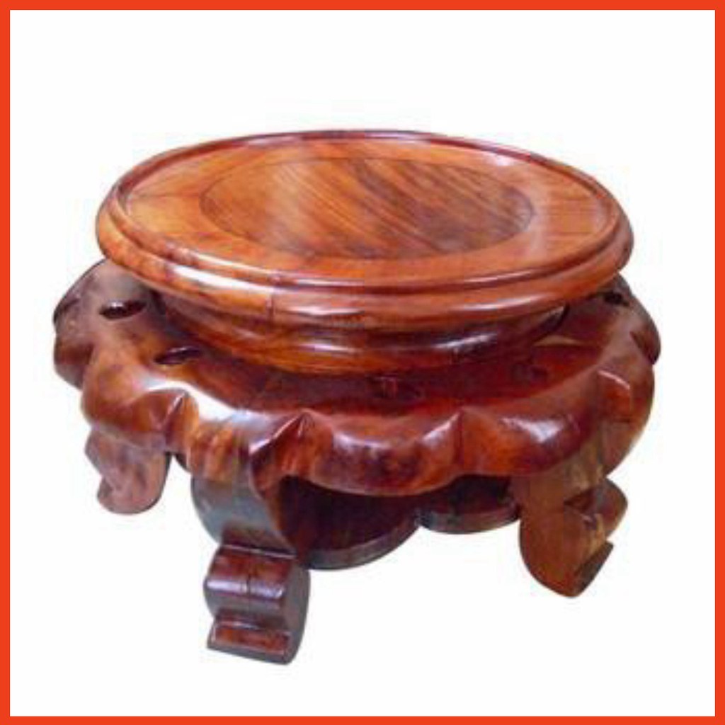 Đôn tròn-kỷ váy gỗ hương mặt 20 ca0 16 cm