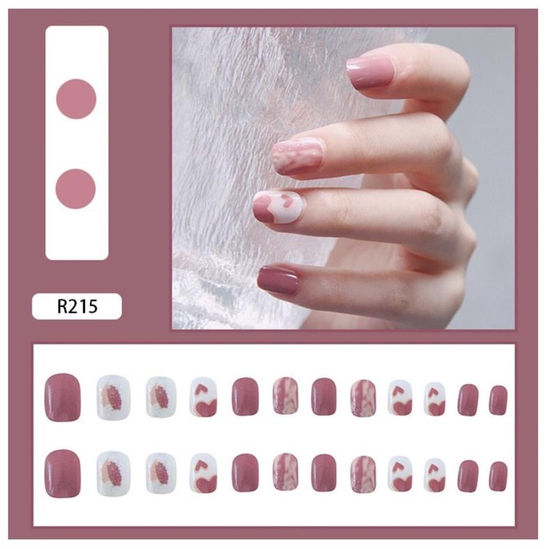 Móng tay dán đẹp làm nail kèm keo / R201- R220