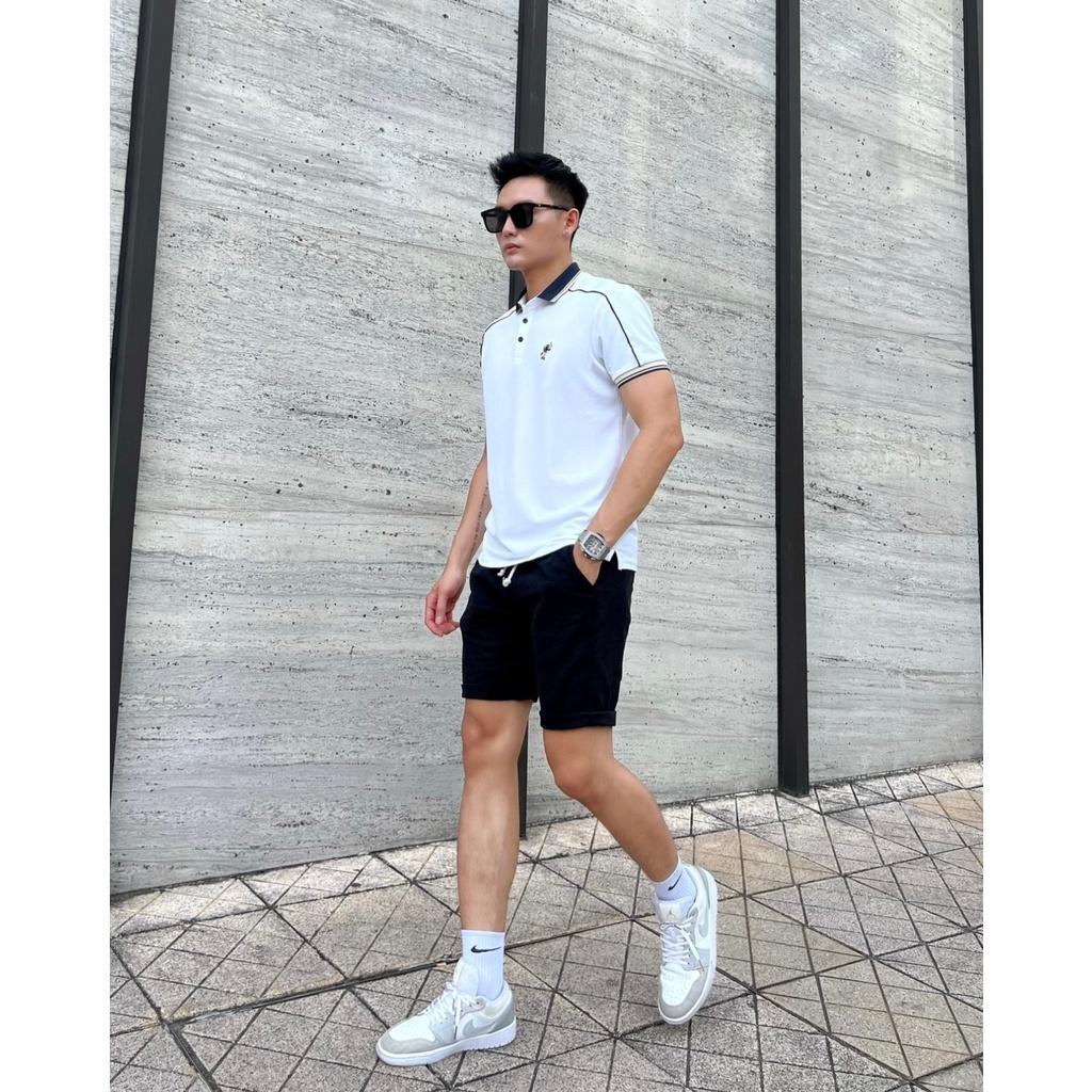 Áo thun nam cổ bẻ áo polo mio cổ bẻ vải cá sấu cotton trẻ trung mặc mát cả ngày