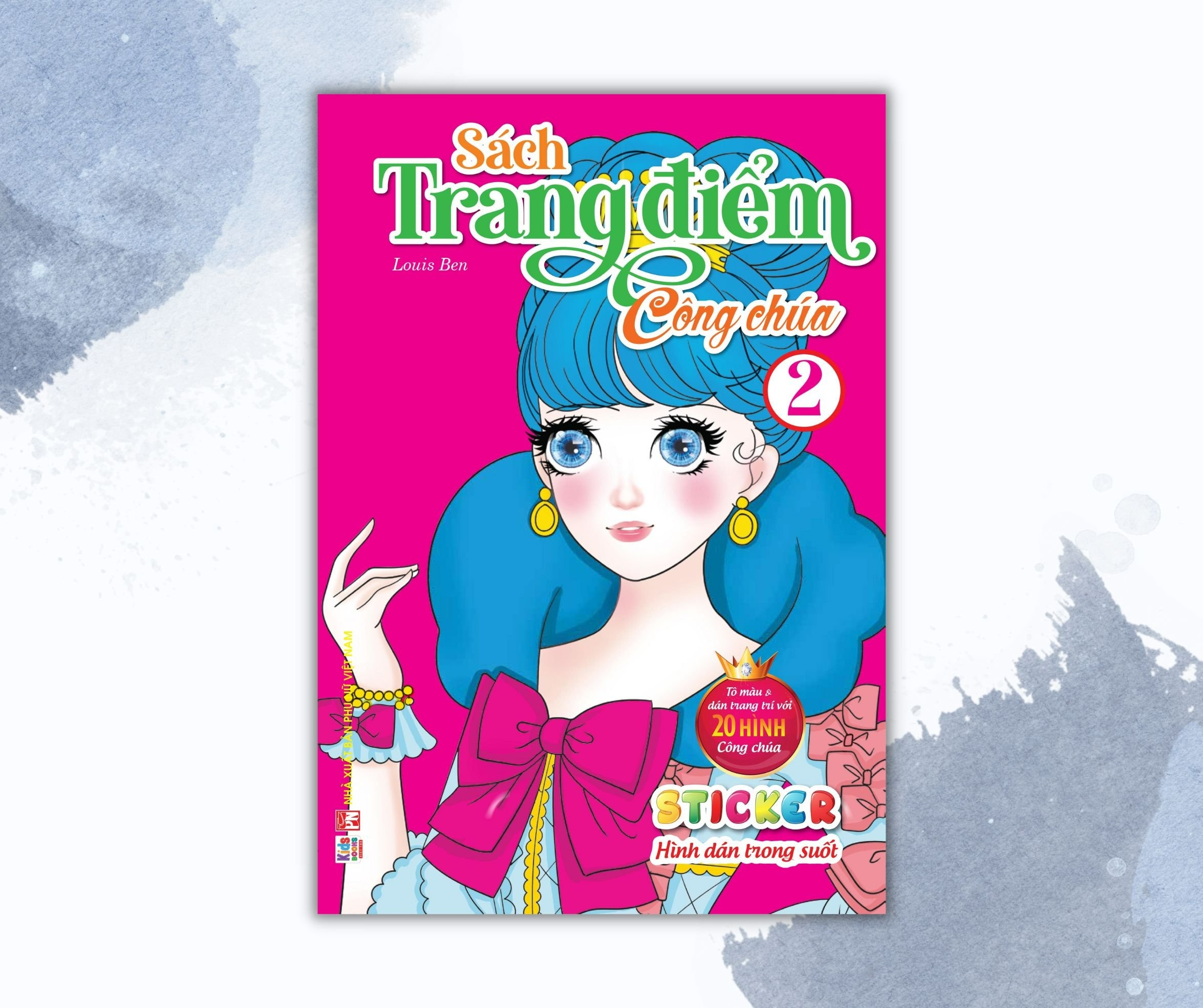 Trang điểm công chúa tập 2 (Tô màu + Sticker trong suốt) (VT)