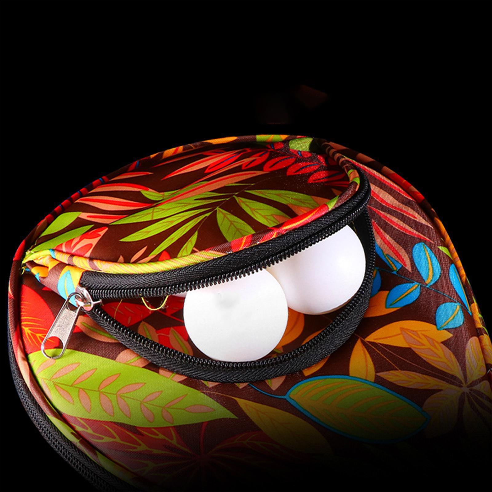 Table Tennis Racket Sleeve Oxford Cloth Wear Resistant Sturdy Zipper Drop Resistant Scratch Resistant Holder Paddle Case for Adult