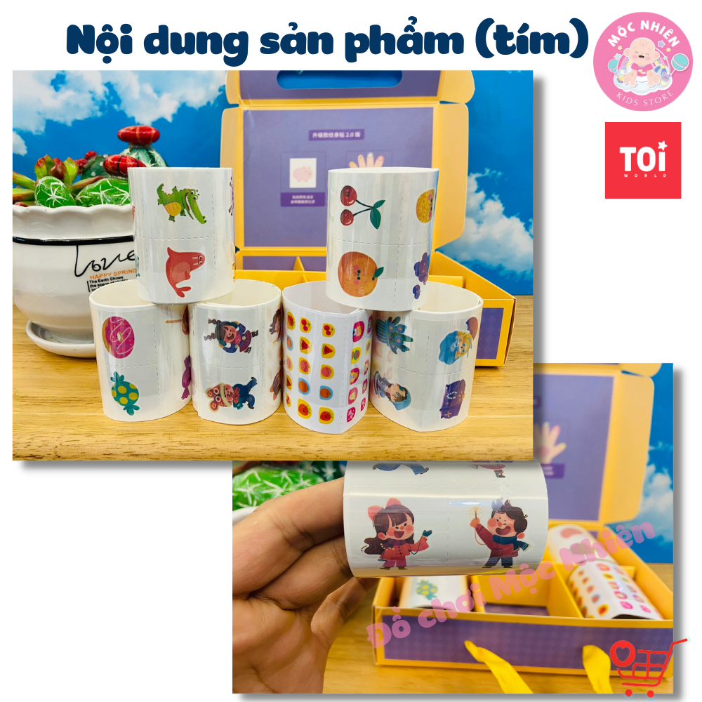 Đồ chơi Dán Móng Tay và Hình Xăm Nail Stickers and Tatoos Chính hãng TOI - Dành cho bé từ 3 tuổi+