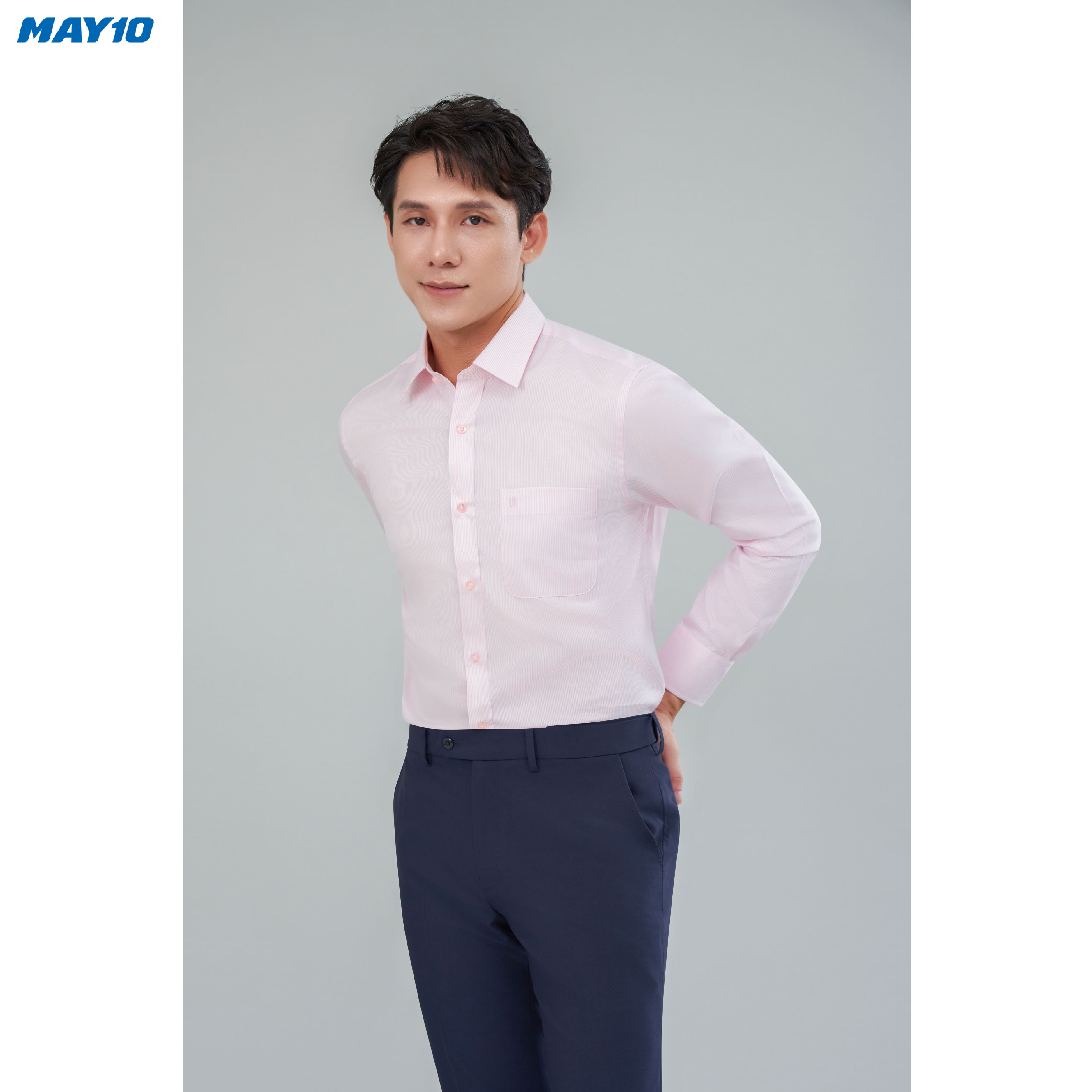 Sơ mi nam cộc tay May10 form Regular mã 010121242LT MD471