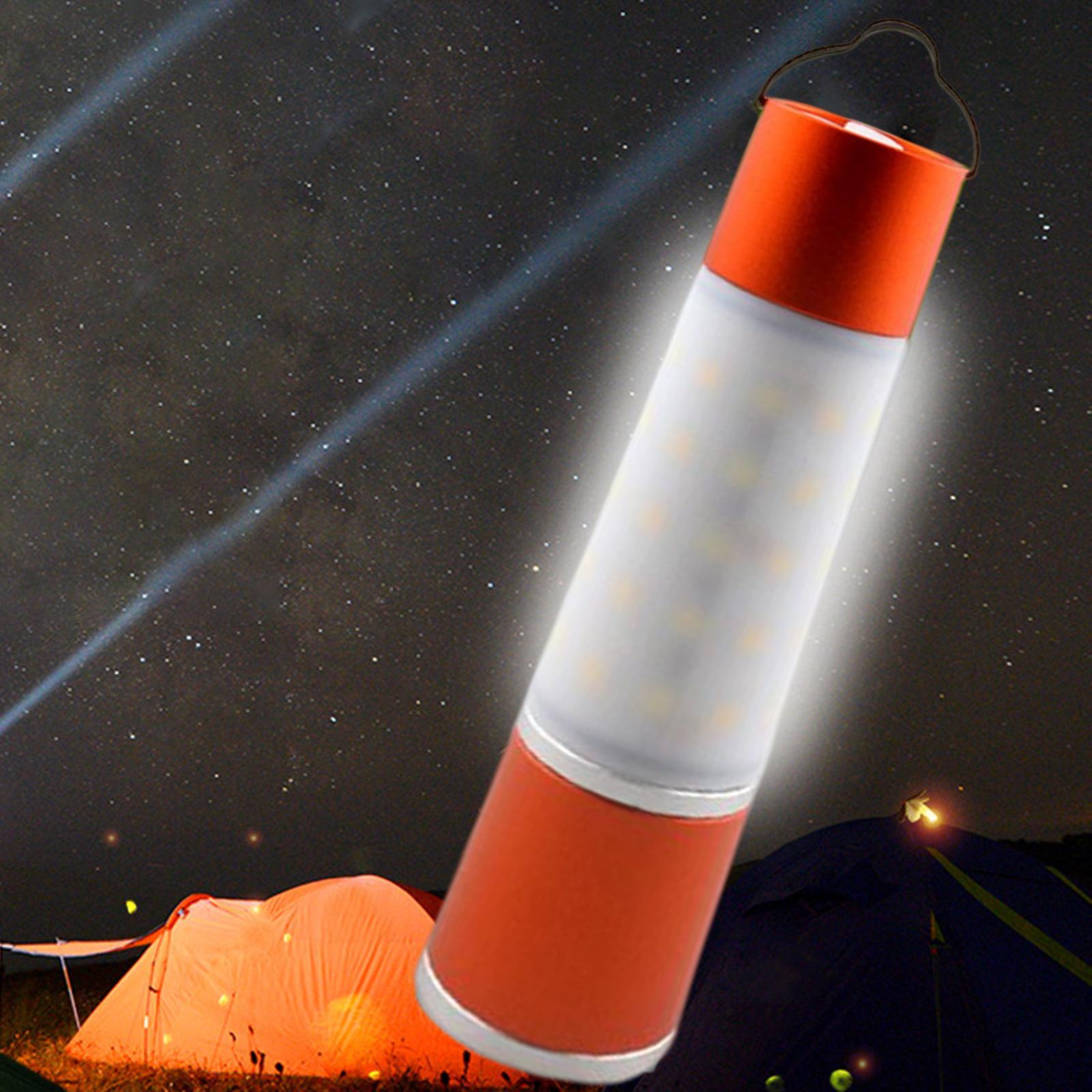 2 Pieces Mini Flashlight USB Rechargeable for Camping Hiking