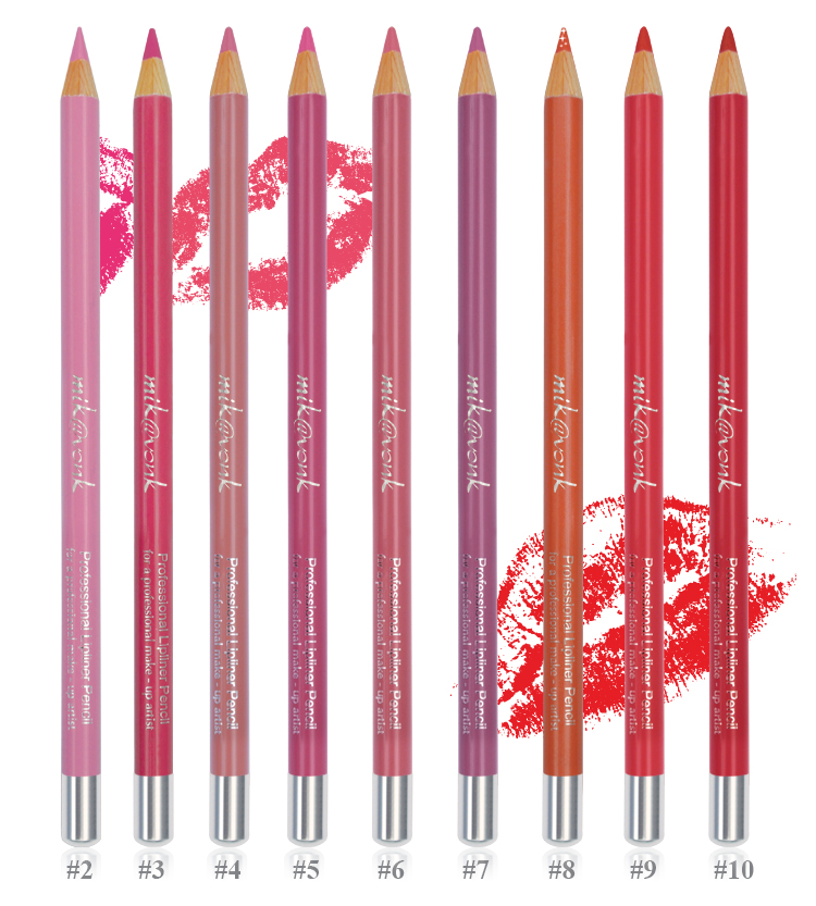 Chì Kẻ Môi Quyến Rũ Mik@Vonk Professional Lipliner Pencil Hàn Quốc #03 Màu đỏ hồng tặng kèm móc khoá