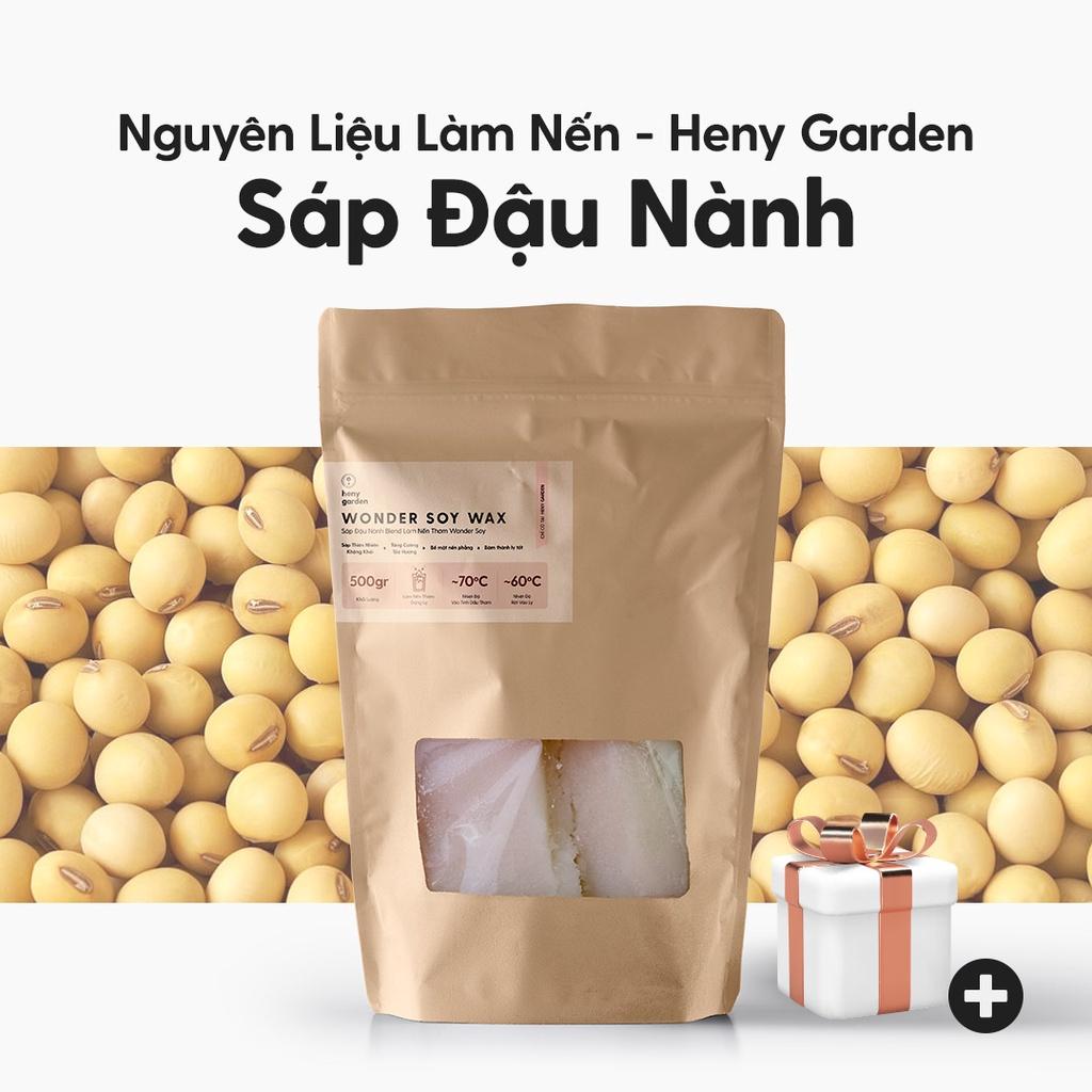 Sáp Đậu Nành Làm Nến Thơm Tặng Kèm Bấc Heny Garden, Nguyên Liệu Làm Nến Thơm Handmade Tại Nhà