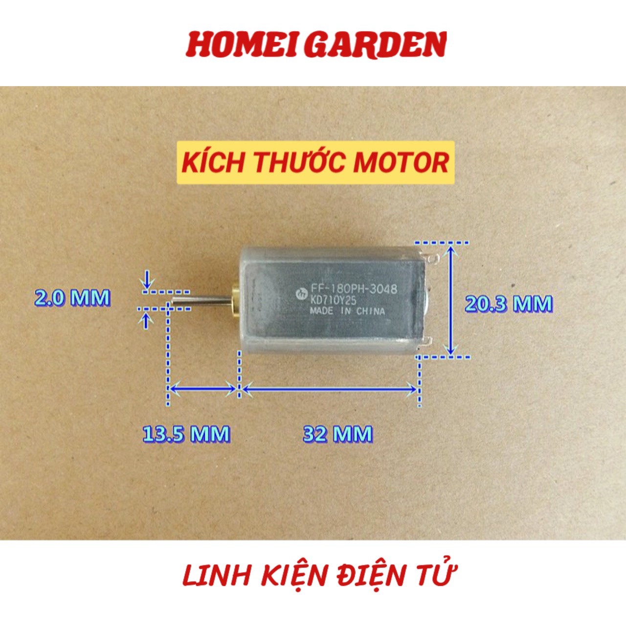 Motor 180PH 6V - 12V mô men xoắn cao tốc độ cao dùng trong máy cạo râu tông đơ cắt tóc - HM0100