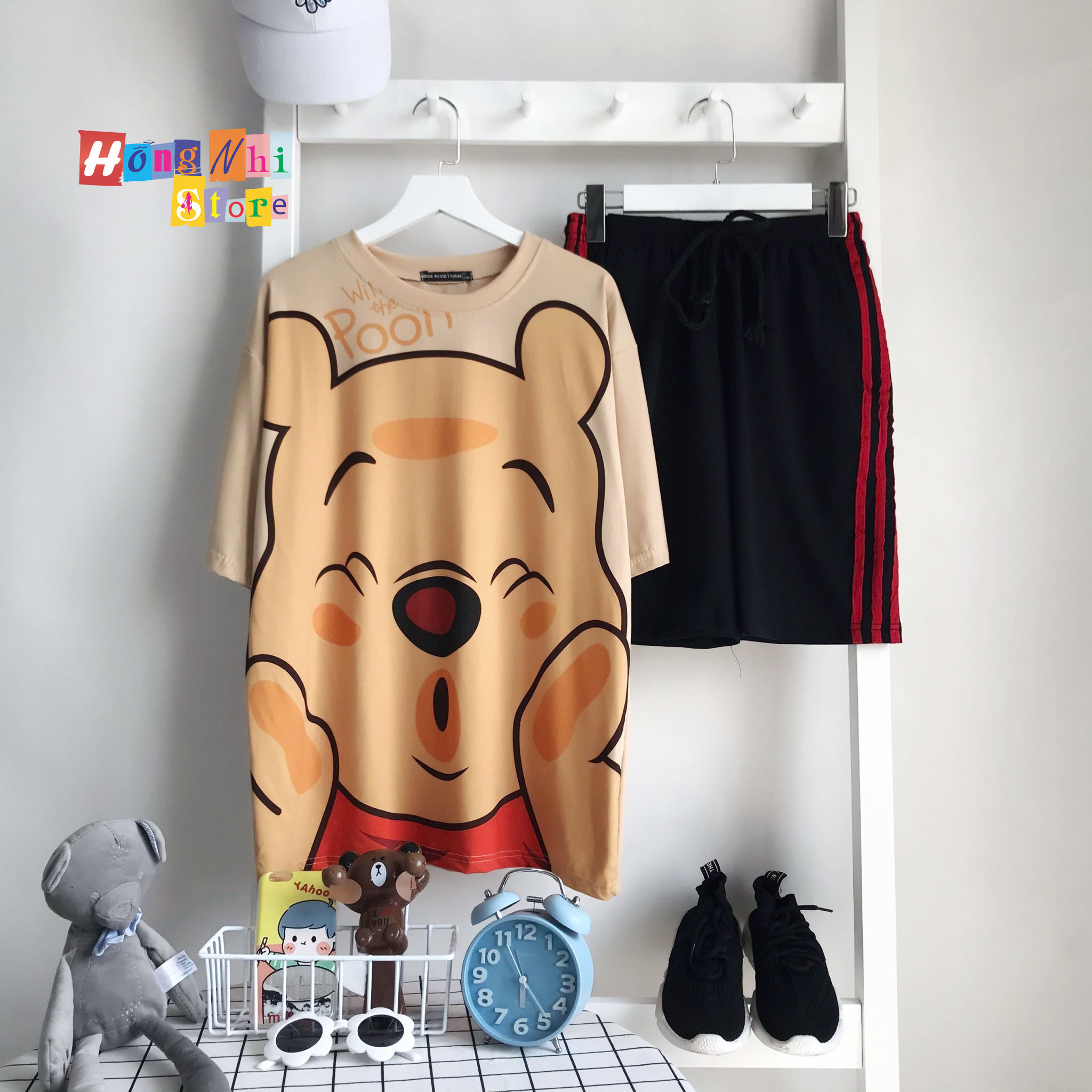 Quần Short Thun 3 Line Sọc Đỏ Unisex - MM