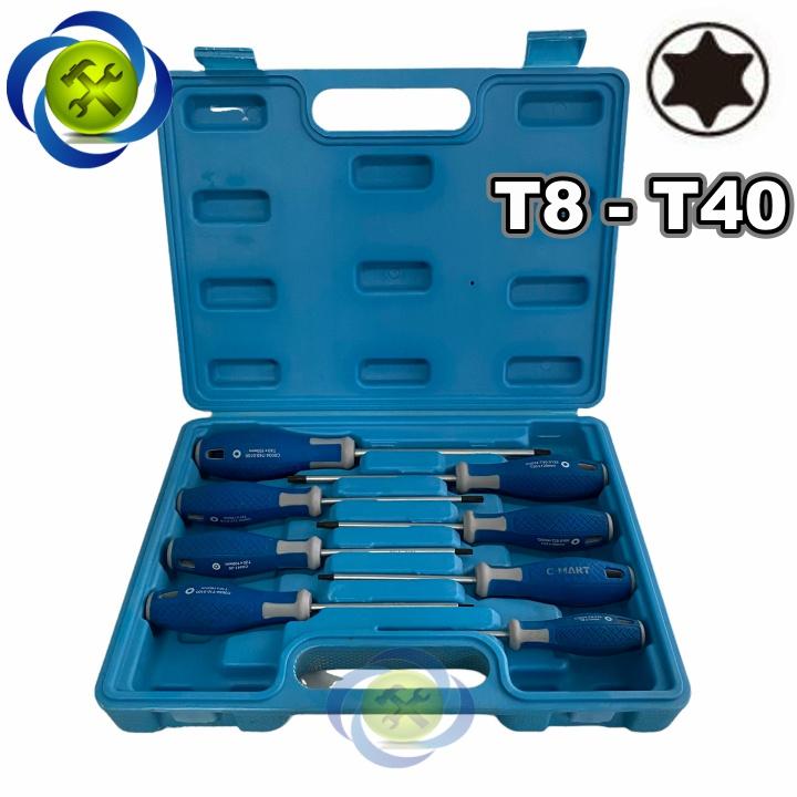 Bộ tua vít đầu sao 8 chi tiết C-Mart C0362 (T8 - T40)