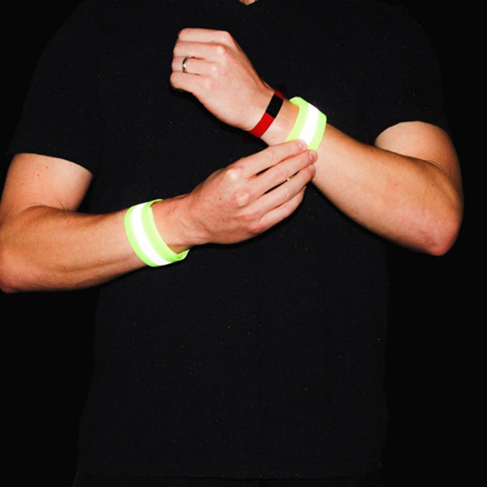 Reflective Vest Night Adults Kids Reflective Bands Cycling Reflector Green