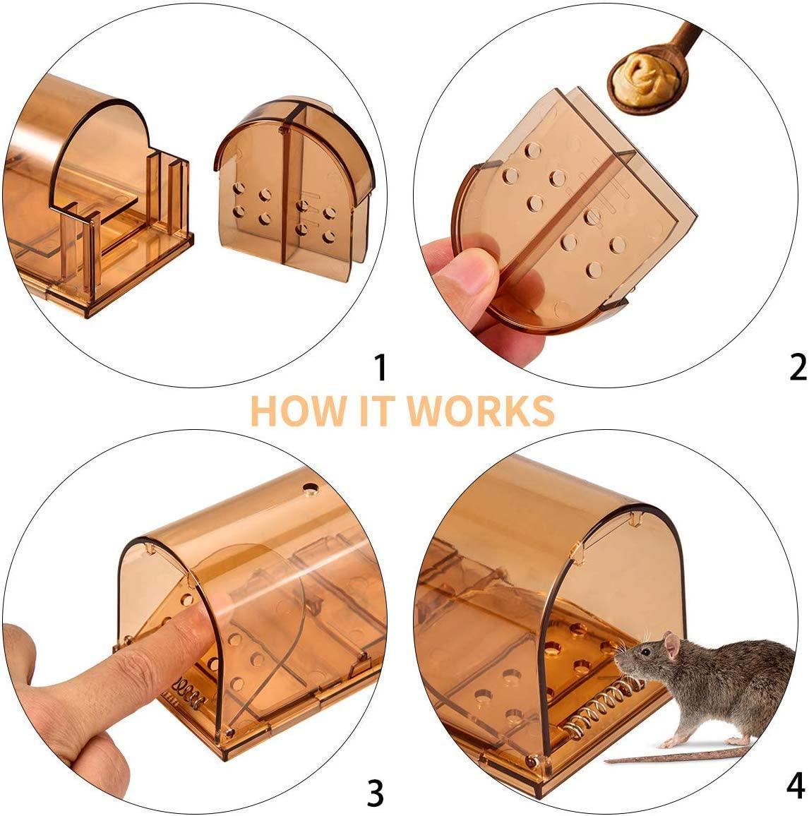 Một mẻ lồng chuột hai người, thân thiện với động vật, bắt chuột sống, lồng chuột, vườn nhà bếp trong nhà