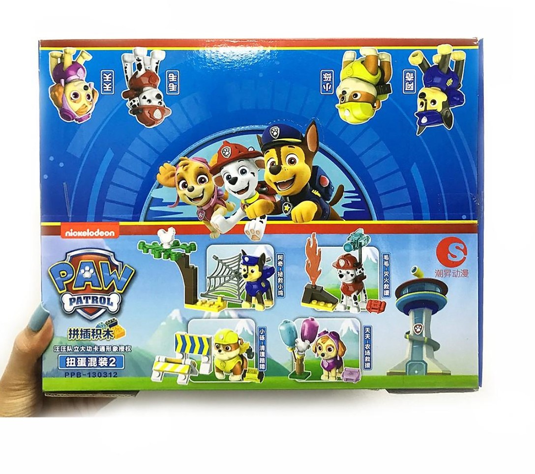 Quả trứng đồ chơi lắp ráp đội chó cứu hộ Paw Patrol PPB