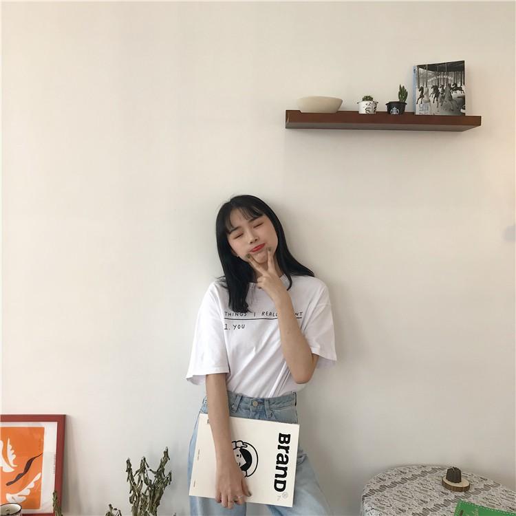 Áo thun nữ in chữ Ulzzang rẻ đẹp