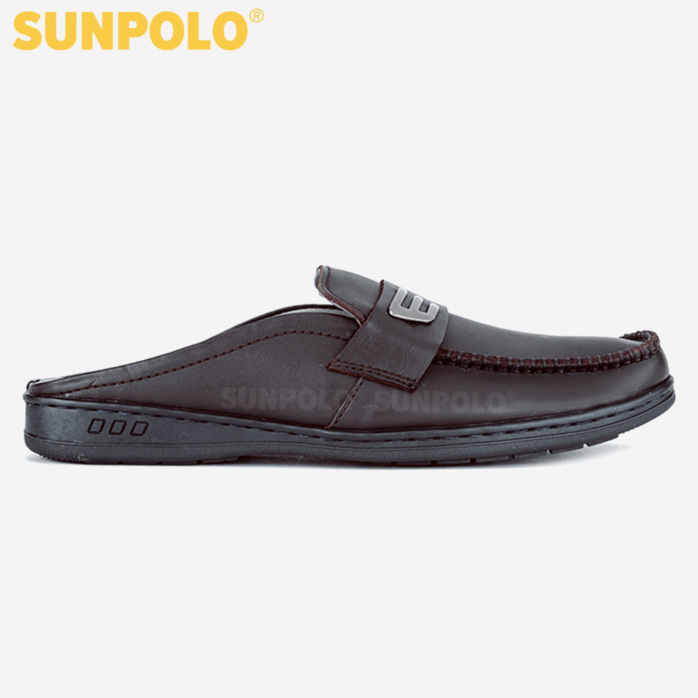 Dép Sục Sapo Nam Da Bò SUNPOLO SPO195