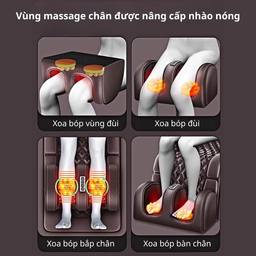 Nệm Massage Toàn Thân Hồng Ngoại Da PU Cao Cấp, Đệm Massage 12 Điểm, Khay Massage Chân Rời