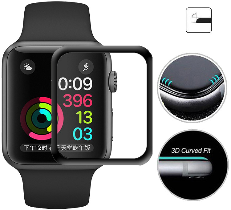 Miếng Dán Cường Lực Vmax Cho Apple iWatch / Apple Watch 40 mm Full keo - Hàng Chính Hãng