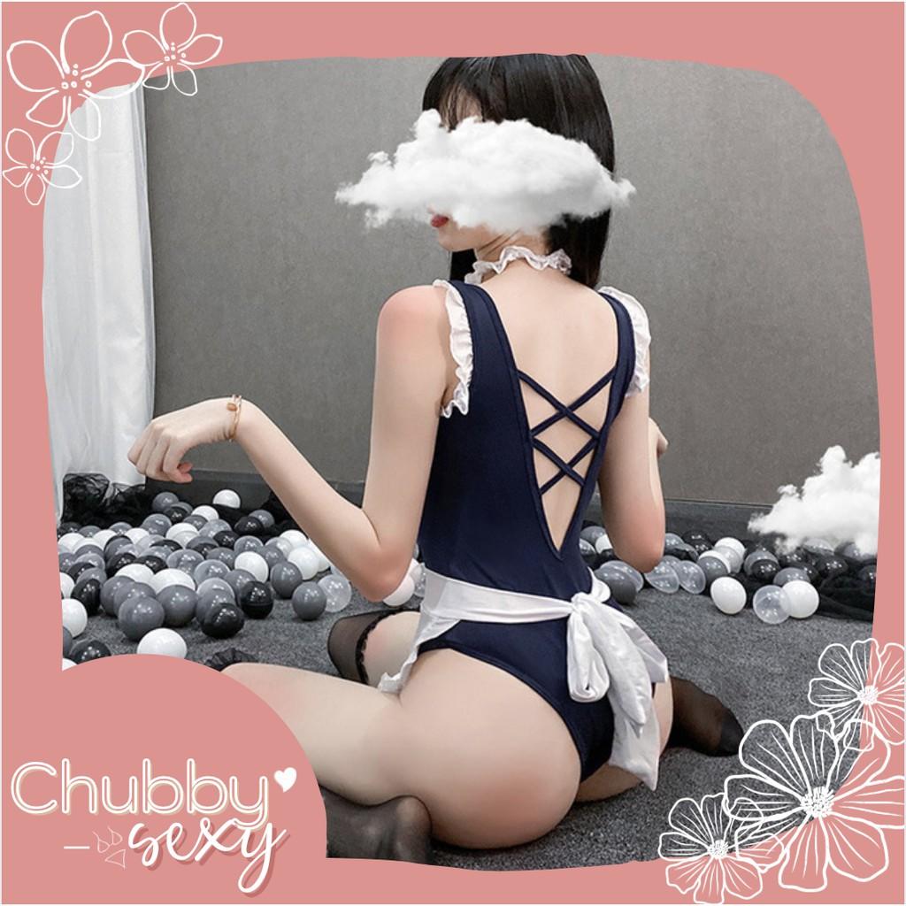 Cosplay Thuỷ Thủ Mặt Trăng - Set đồ cosplay thuỷ thủ bikini xanh băng đô trắng cực sexy quyến rũ - CPL13 - Chubby.Sexy