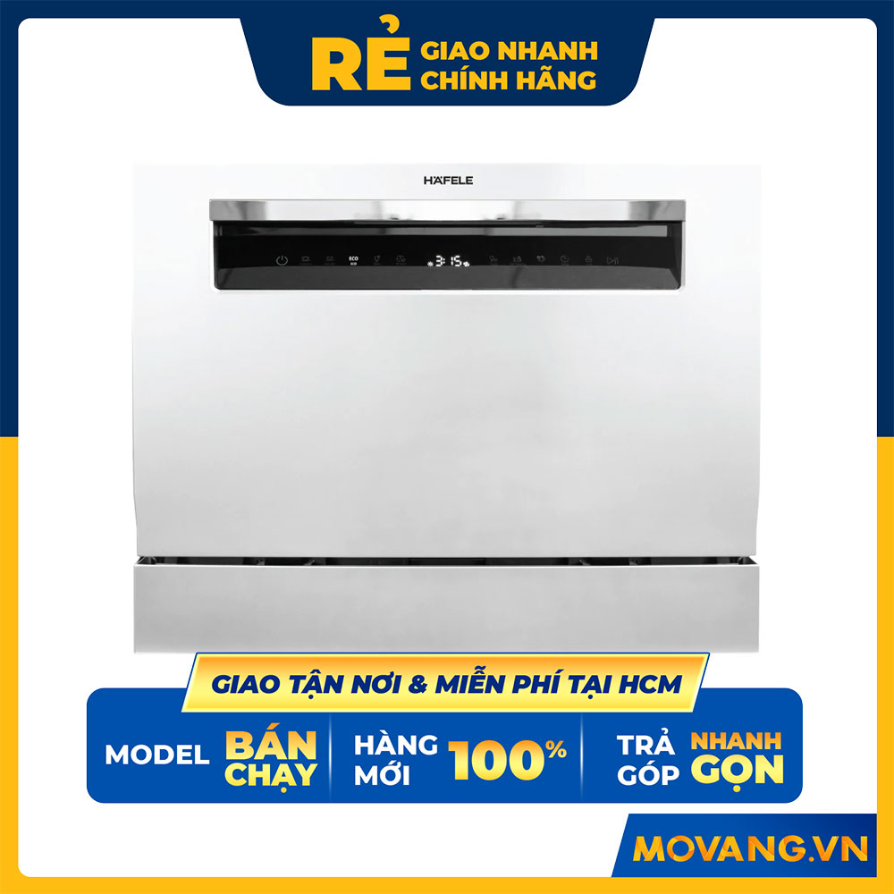 Máy Rửa Chén Độc Lập Hafele 6 Bộ Châu Âu HDW-T50B - 539.20.600 (Hàng chính hãng)